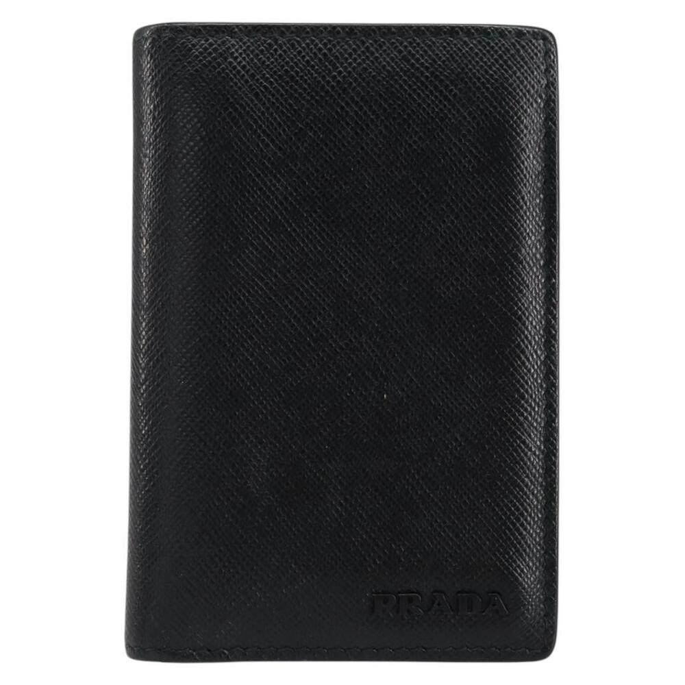 PRADA Card Case Safiano leather Black Auth bs30916 - Picture 13 of 16